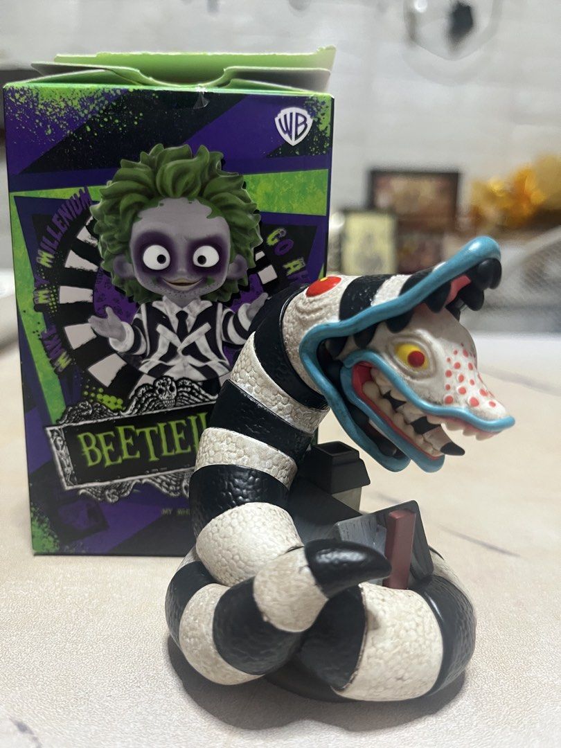 Beetlejuice (Category: Designer & Blind Box Toys) located in Mandaluyong City. Submitted by catchlo23 (Listing ID 1443598863, Image 2). Description: Popmart beetle juice.