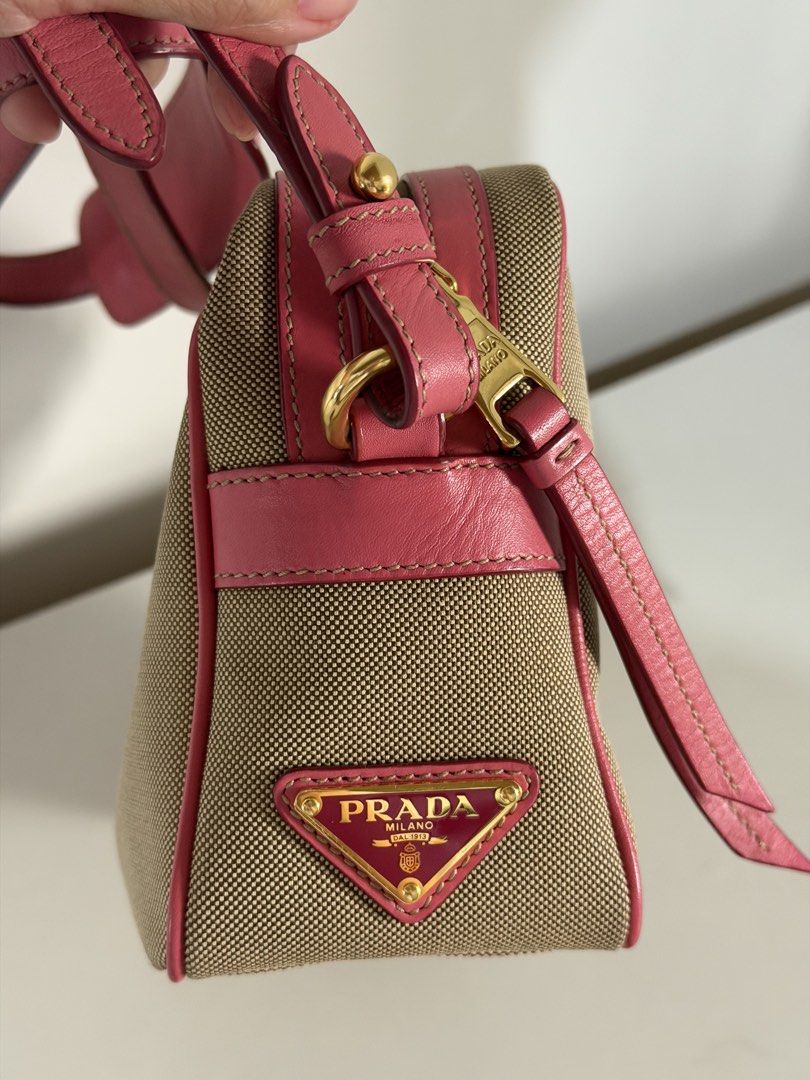 Prada Jacquard Crossbody (Category: Luxury Bags & Wallets) located in Baliuag. Submitted by rosearcega (Listing ID 1443701056, Image 2). Description: PRADA Jacquard Crossbody Corda Peonia Pre-owned, excellent condition Carefully maintained Complete photos and details available upon request For serious buyers only. Send a message for inquiries. 🤍.
