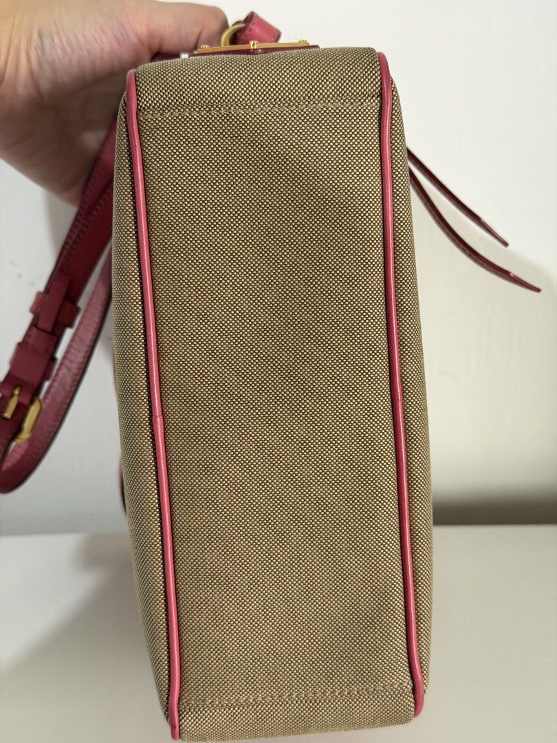 Prada Jacquard Crossbody (Category: Luxury Bags & Wallets) located in Baliuag. Submitted by rosearcega (Listing ID 1443701056, Image 3). Description: PRADA Jacquard Crossbody Corda Peonia Pre-owned, excellent condition Carefully maintained Complete photos and details available upon request For serious buyers only. Send a message for inquiries. 🤍.