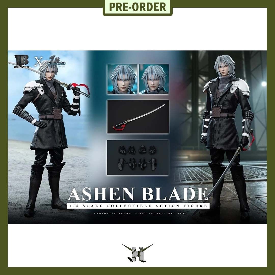 PRE-ORDER!! 1/6 Ashen Blade TB033 (Category: Figurines & Statues) located in Quezon City. Submitted by figsnkits (Listing ID 1443521755, Image 1). Description: PRE-ORDER!! TOYS BATTALION x Chocobo: 1/6 Ashen Blade TB033 Pre-order price: Php 10,800 Min. DP: Php 2,700 (new) Php 1,900 (return customers) SRP: Php 12,000 Deadline: Jun 15, 2026 or until PO slots are full Estimated Time of Arrival: Q2 2027 (ESTIMATE ONLY: can change without notice; can 
