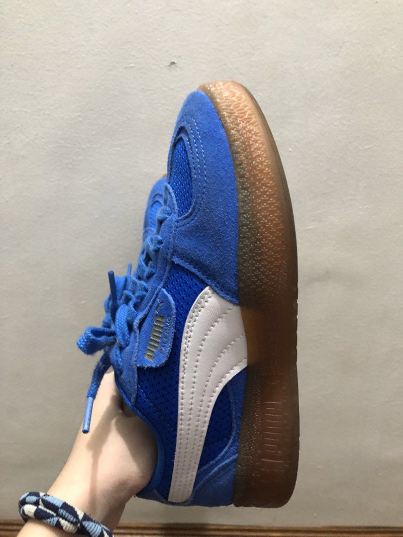 Puma Palermo Moda cobalt Blue Suede Sneakers (Category: Sneakers) located in Taytay. Submitted by kristinee_29_ (Listing ID 1443481213, Image 3). Description: You can ask for more photos or even a video once interested 😊 - Blue Puma sneakers - Suede upper - Classic brown gum sole - Ideal for casual wear - Comfortable fit - A more elevated sole compared to the classic puma palermo - 25.5 cm measured on sole.