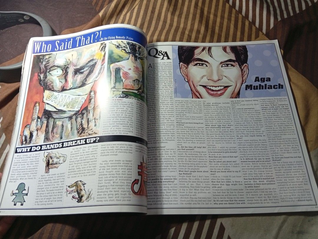 Rare PULP Magazine Issue #5 May 2000- RiverMaya, Sandwich (Category: Magazines) located in Manila. Submitted by back_to_the_thrift (Listing ID 1443527912, Image 3). Description: - Pulp Magazine featuring RiverMaya and Giselle Sanchez - Interviews with Sandwich, Basti Artadi, Julia Barretto, and Aga Muhlach - Articles on Oasis, Solid Base, Lea Salonga, Lolita Carbon - Includes a hot pull-out poster of Giselle Sanchez.