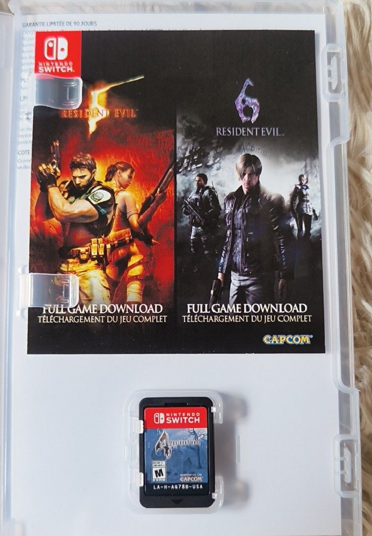 Resident evil 4 Nintendo Switch Game (Category: Nintendo) located in Quezon City. Submitted by ice.victorio0489 (Listing ID 1443699239, Image 2). Description: Resident evil 4 only Re5 and & Re6 are SOLD! Price: 1.3k Kakabili lng sa datablitz last Month Hindi po trip yung laro .