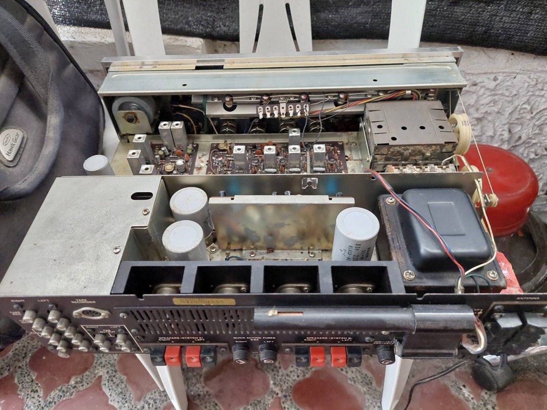 Sansui 2000A Stereo Receiver (Category: Soundbars, Speakers & Amplifiers) located in Bulacan. Submitted by singlenote (Listing ID 1443509242, Image 3). Description: - Vintage Sansui 2000A stereo receiver amplifier - Inputs: Phono, Aux, Tape - Connections: Pre-out, Main-in - Speaker Outputs: System A & System B - Tested and confirmed working - Ideal for vintage audio enthusiasts -220volts issue: no original cover selling as is.