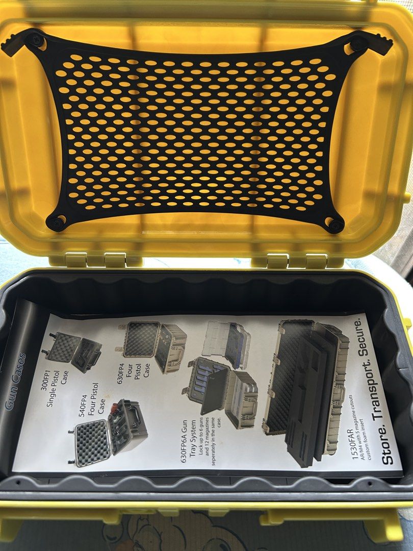 Seahorse 56 Micro Case - Yellow Protective Equipment Case (Category: Cases & Covers) located in Paranaque City. Submitted by isa.ph (Listing ID 1443553636, Image 3). Description: - Yellow Seahorse 56 Micro Case - Maximum shock protection - Crush resistant, waterproof, and airtight - Ideal for secure storage and transport of equipment - Proudly made in the USA - Includes a mesh net inside.