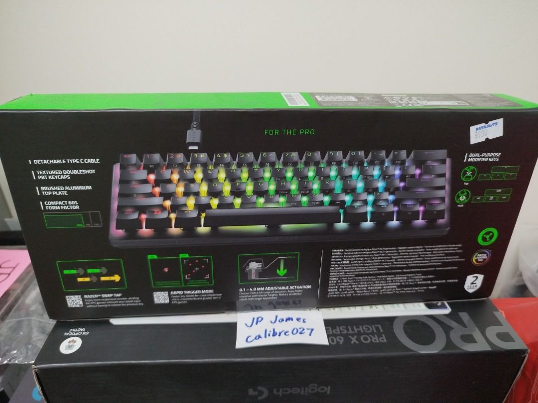 Sealed Razer Huntsman V3 PRO mini/Rapid Trigger/ SnapTap/ Optical (Category: Computer Keyboard) located in Quezon City. Submitted by calibre027 (Listing ID 1443502960, Image 2). Description: Sealed Razer Huntsman V3 PRO mini/Rapid Trigger/ SnapTap/ Optical ✔ 100% brand new sealed ✔ Analog Optical Switches Gen2 w/ rapid trigger and snaptap ✔ Adjustable Actuation ✔ SRP is around 10k pesos ✔ RFS: letting go of my collection 👉 meetup - Avire Tower P
