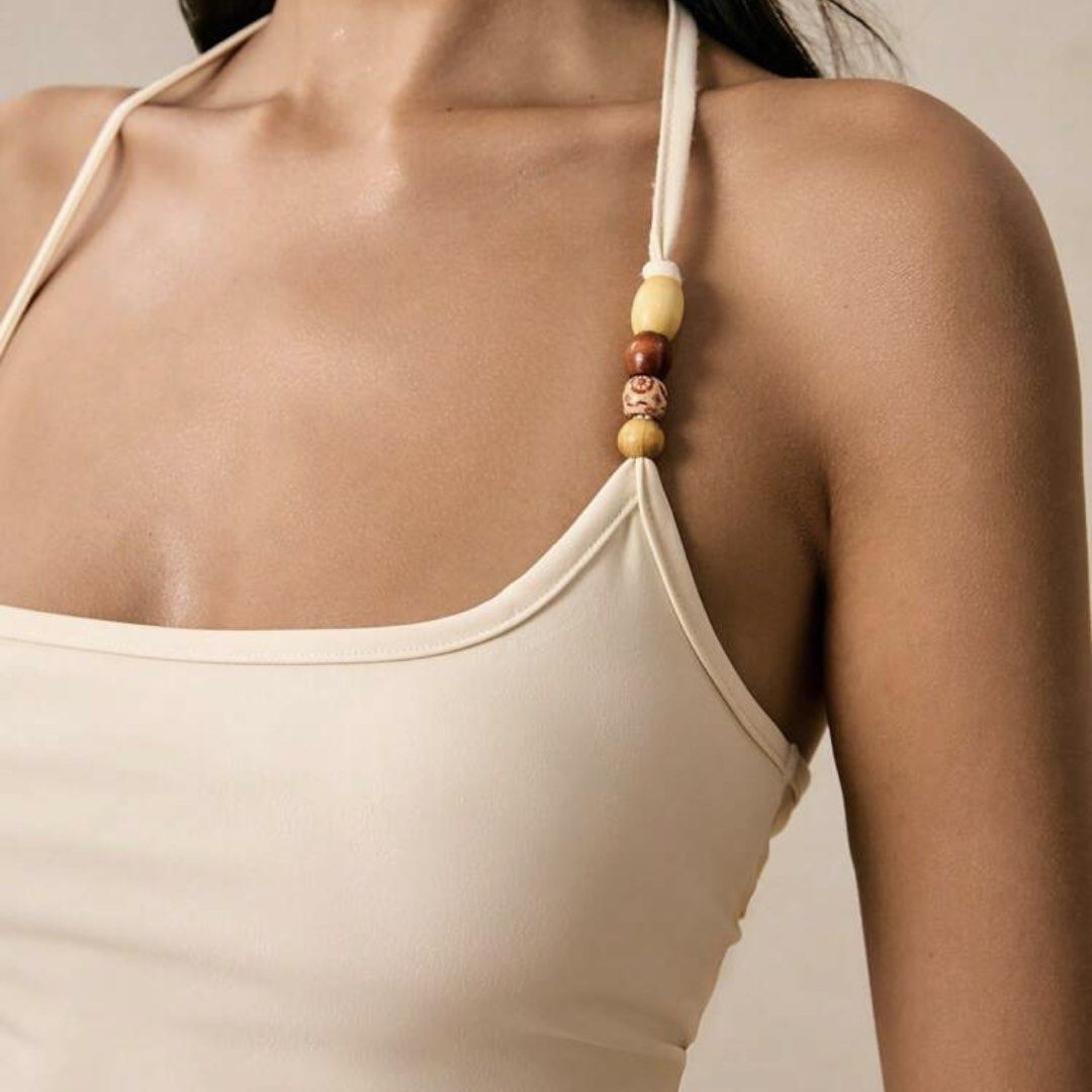 SHEIN Beaded Halter Beach Top (Category: Sleeveless) located in Quezon City. Submitted by oddatellier (Listing ID 1443525124, Image 3). Description: .