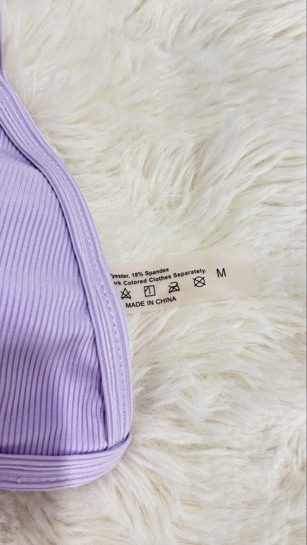 SHEIN Ribbed Lavender Bikini Set Size M (Category: Bikinis & Swimsuits) located in Quezon City. Submitted by jomarch5 (Listing ID 1443680061, Image 3). Description: - lavender ribbed 2-piece bikini set - purple bikini - Size M (fits S-M) - adjustable straps - Summer outfit - only used once.
