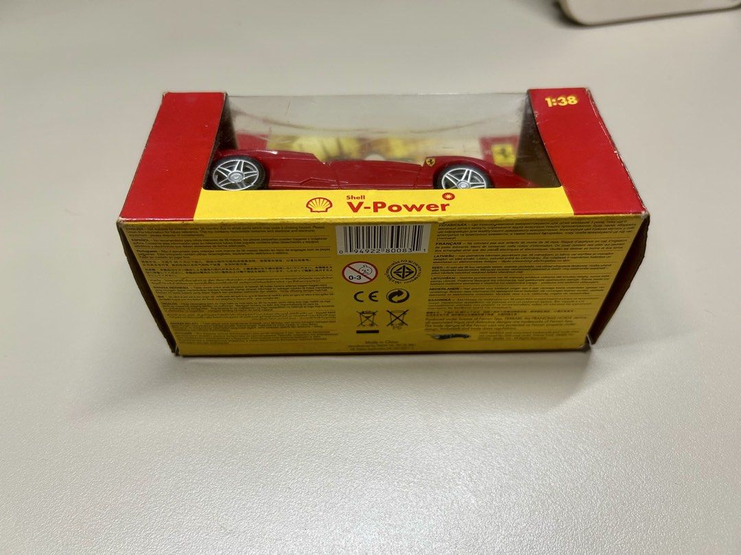 Shell V-Power Ferrari FXX (Category: Vehicle & Diecast Models) located in Manila. Submitted by yozeik (Listing ID 1443668052, Image 3). Description: For Sale: Shell V-Power 1:38 scale Ferrari FXX -Car is perfect condition -Box has some dents wear -No sounds but can replace battery Message for more information .