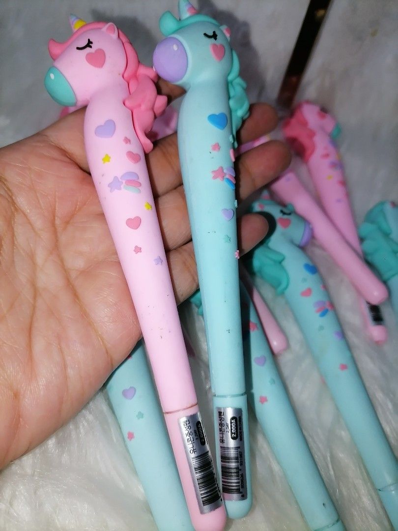 Silicone Unicorn-Themed Gel Pen (Category: Everything Else Others) located in Butuan. Submitted by az-branded.items (Listing ID 1443660607, Image 2). Description: They're so cute Brand new From Japan Php 50 each.