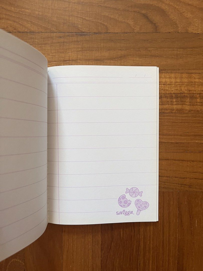 Smiggle Line Notebooks - Set of 2 (Category: Stationery & School Supplies) located in Singapore. Submitted by cloudyshelf (Listing ID 1443587082, Image 2). Description: A6, wide line $3 each.