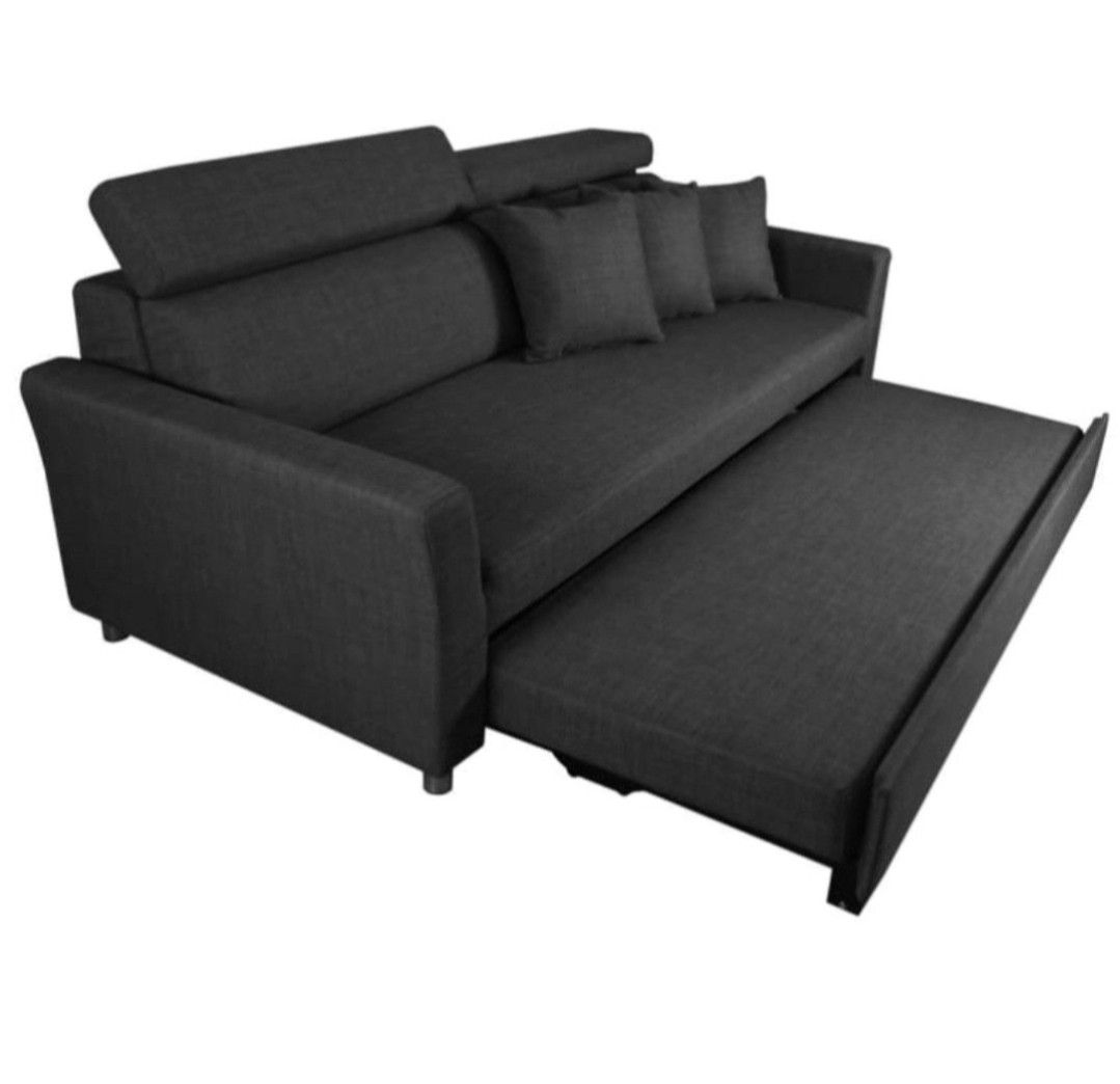 Sofa bed adjustable (Category: Sofas) located in Singapore. Submitted by blackpanther0 (Listing ID 1443660310, Image 1). Description: Im moving out, so im selling it. measurements are in the last picture. Please arrange own delivery..