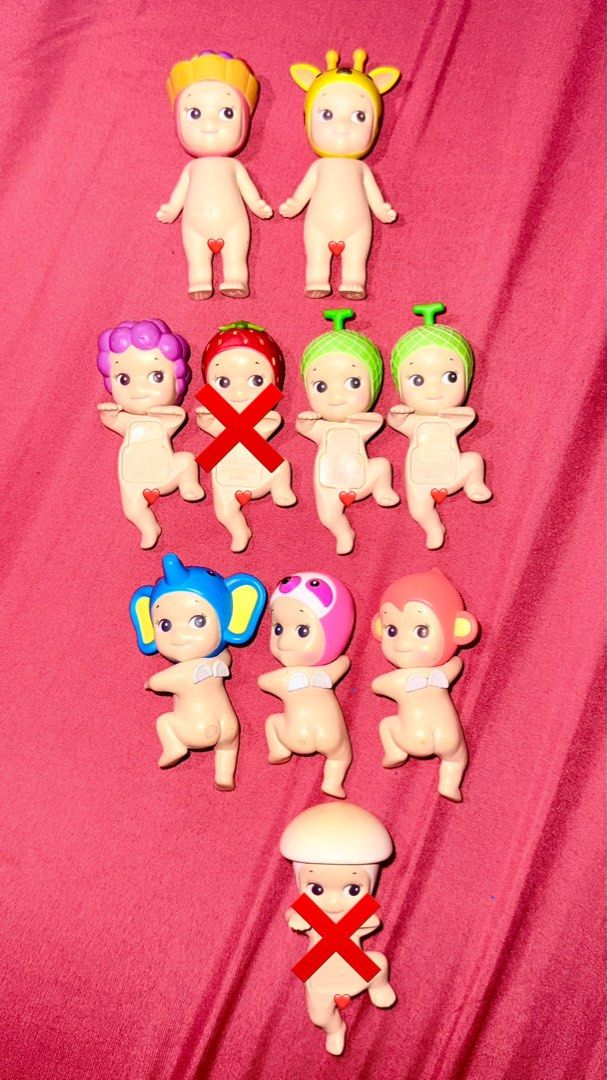 Sonny Angel Hippers (Category: Designer & Blind Box Toys) located in Manila. Submitted by waldorfsupremacy (Listing ID 1443683880, Image 1). Description: wts ufs Ifb assorted hippers and regs - x sensi! - some have minor defects - dm me for condi pics! fruit tart reg - ₱300 giraffe reg - ₱300 grape - ₱250 melon 1 with orig adhesive - ₱300 melon 2 - ₱250 Ib elephant - ₱200 Ib sloth - ₱250 Ib monkey - ₱250 📍tondo manila.