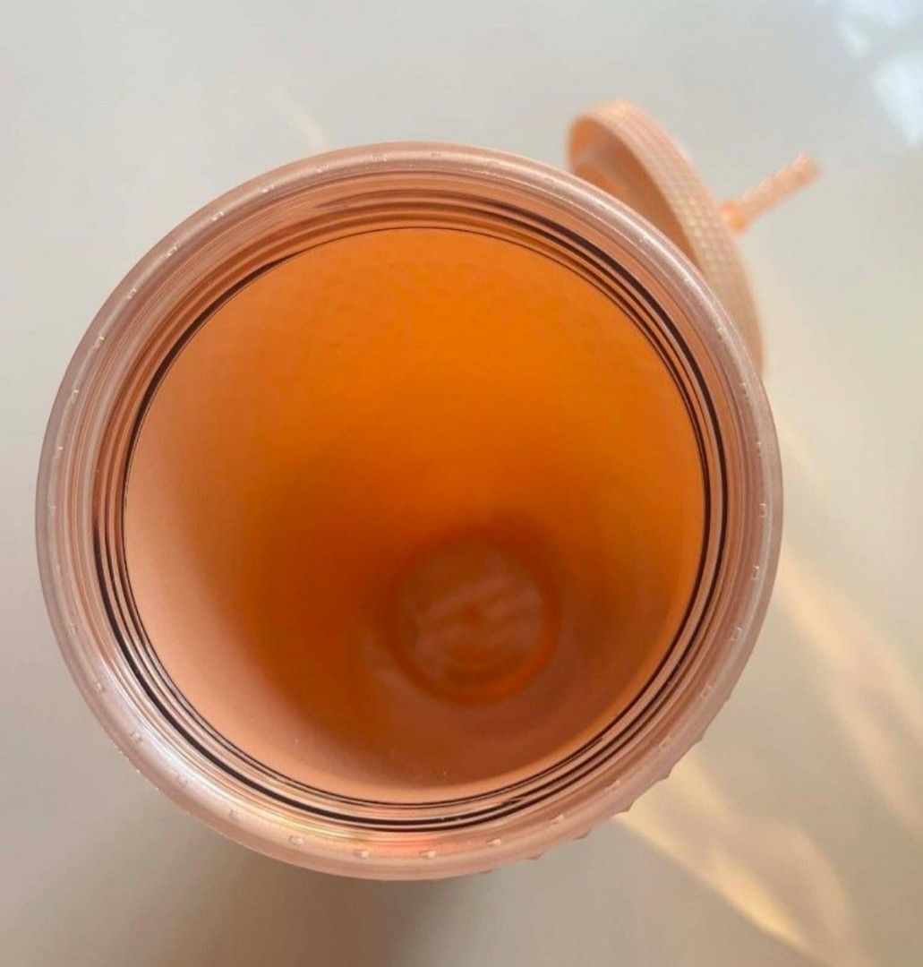Starbucks peach pink iridescent studded cold cup (Category: Water Bottles & Tumblers) located in Quezon City. Submitted by MA_finds014 (Listing ID 1443586053, Image 3). Description: .