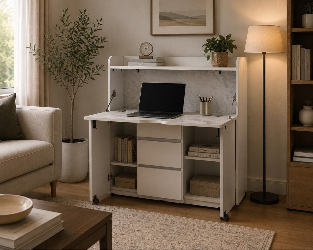 Study table (Category: Tables & Sets) located in Makati City. Submitted by curatedfindsbydei (Listing ID 1443528528, Image 1). Description: Mall pull-out furniture for sale! Please check the price and measurements on the second photo First come, first serve May show minor signs of showroom/display As is where is Pick up location: Pasig MOP: BPI.