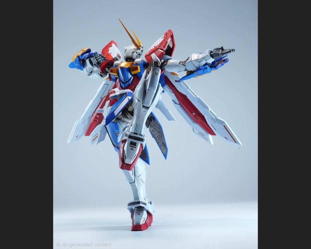 Tamashii Web Limited Chogokin Metal Build Burning Gundam 2nd From G Gundam Movie God Gundam (Category: Action & Battle Toys) located in Singapore. Submitted by Fat_toyman (Listing ID 1443701612, Image 1). Description: Brand-new, unopened in the brown shipping box. Coming with replacement part..