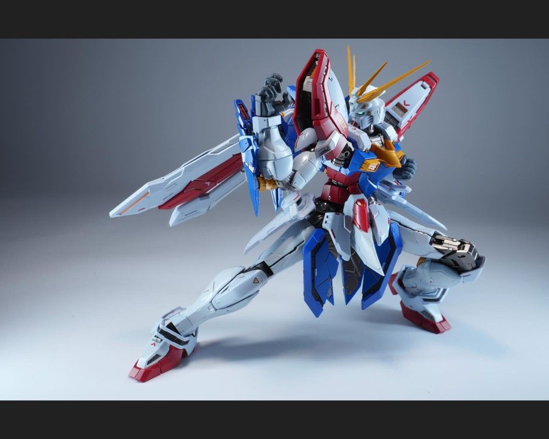 Tamashii Web Limited Chogokin Metal Build Burning Gundam 2nd From G Gundam Movie God Gundam (Category: Action & Battle Toys) located in Singapore. Submitted by Fat_toyman (Listing ID 1443701612, Image 2). Description: Brand-new, unopened in the brown shipping box. Coming with replacement part..
