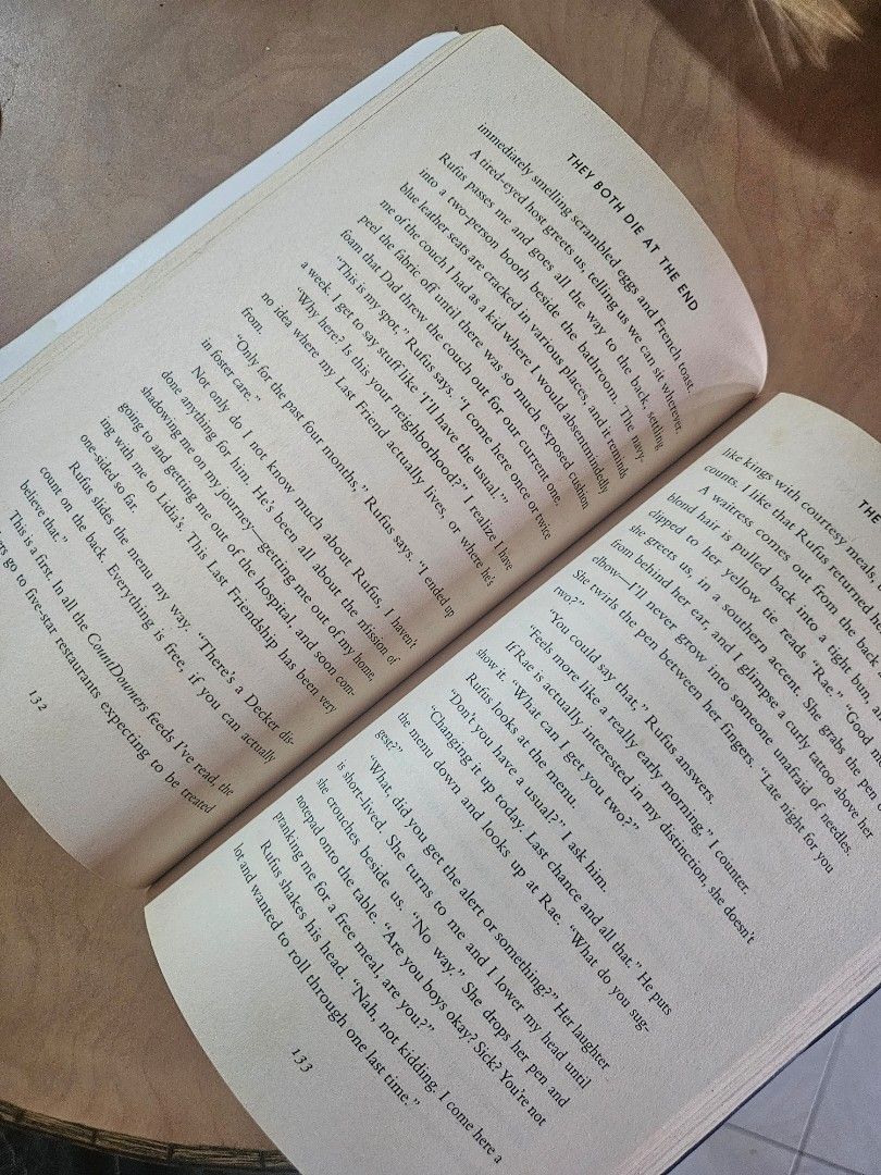 They Both Die at the End by Adam Silvera (Category: Storybooks) located in Las Pinas. Submitted by jka_lpc (Listing ID 1443547143, Image 3). Description: used but very well readable. all pages clean and clear. cover has creases due to reading. just check the photos price slightly negotiable meetup available in makati cbd, alabang, las pinas.