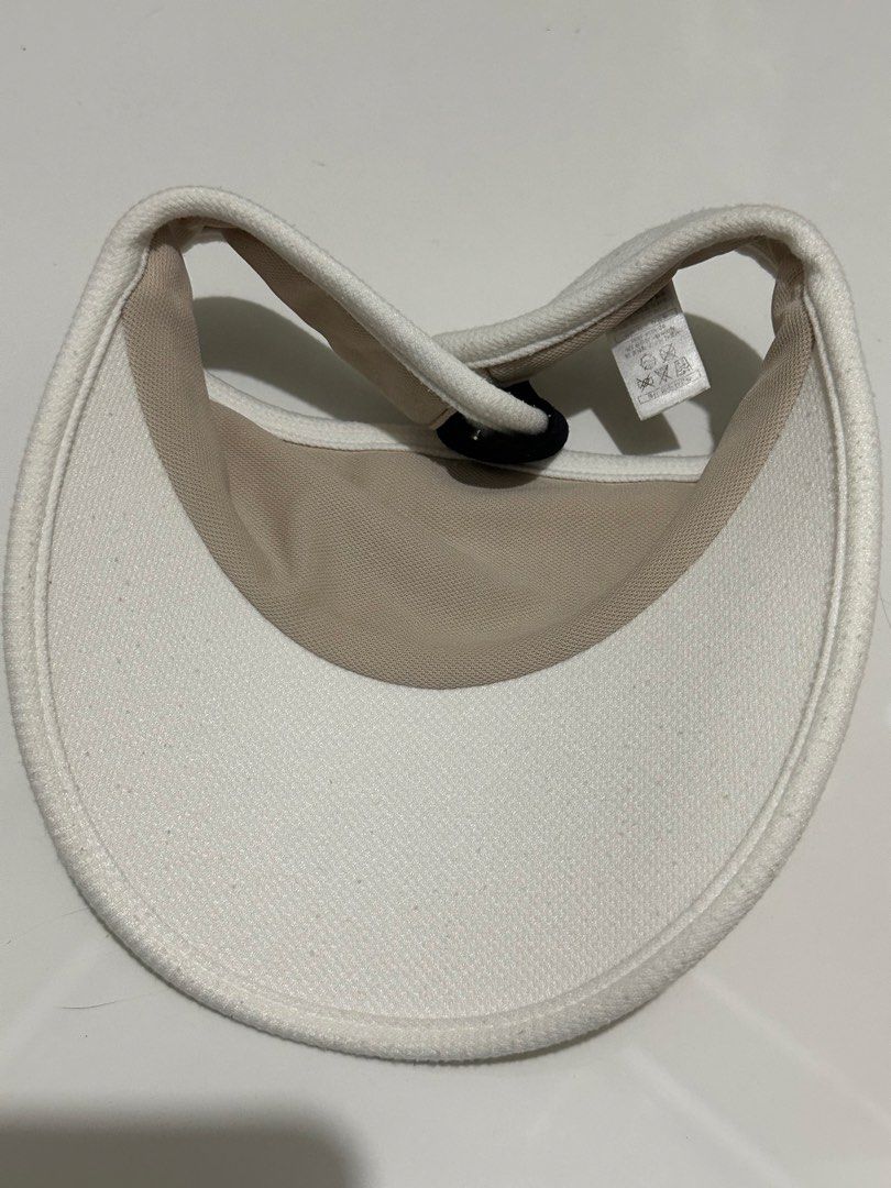 Titleist White Golf Visor (Category: Caps & Hats) located in Manila. Submitted by loved_ag (Listing ID 1443619420, Image 3). Description: - White Titleist golf visor - Adjustable strap for a secure fit - Comfortable inner lining - Ideal for sunny days on the golf course - Helps keep sun out of your eyes during play.