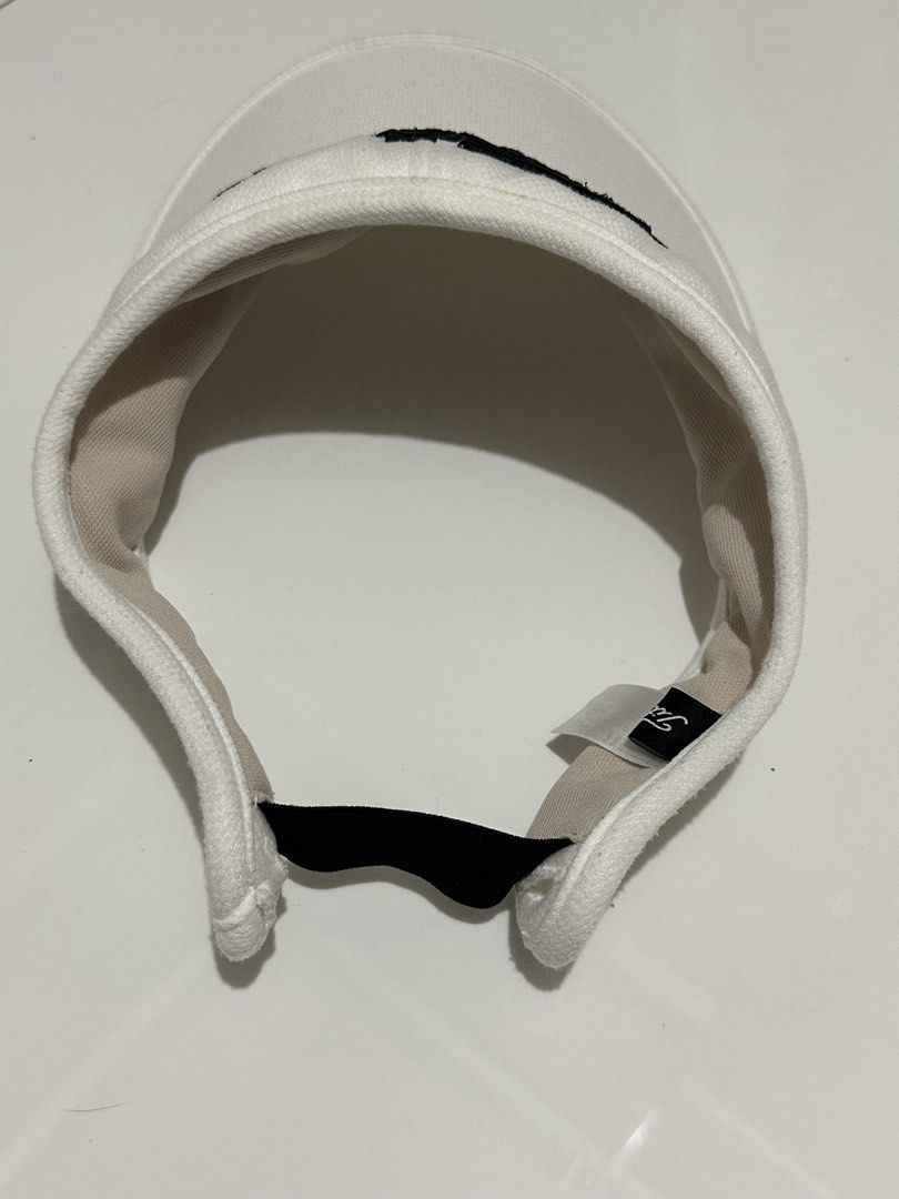Titleist White Golf Visor (Category: Caps & Hats) located in Manila. Submitted by loved_ag (Listing ID 1443619420, Image 2). Description: - White Titleist golf visor - Adjustable strap for a secure fit - Comfortable inner lining - Ideal for sunny days on the golf course - Helps keep sun out of your eyes during play.