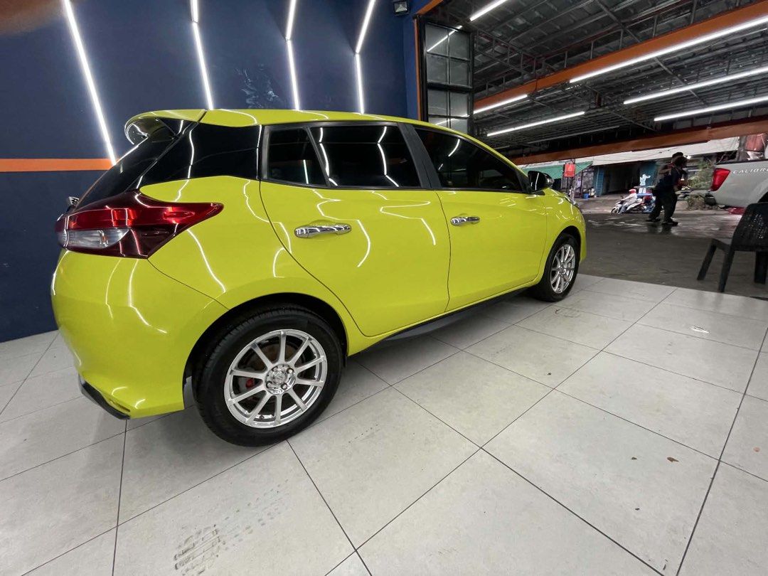 Toyota Yaris 1.3 (A) (Category: Used Cars) located in Quezon City. Submitted by rarefalcon_947a51 (Listing ID 1443526953, Image 2). Description: 2018 Toyota Yaris Full TRD accessories Casa Maintained Zero issues TRD Mags from Japan TRD Front Chin TRD Rear Under run TRD Side Skirts Alpine head unit Selling price is 478,000 Php We deal directly with Serious buyers no to dealers For viewing please contact Jing 0-9-1-7-5-8-8-8-5-5-4 .