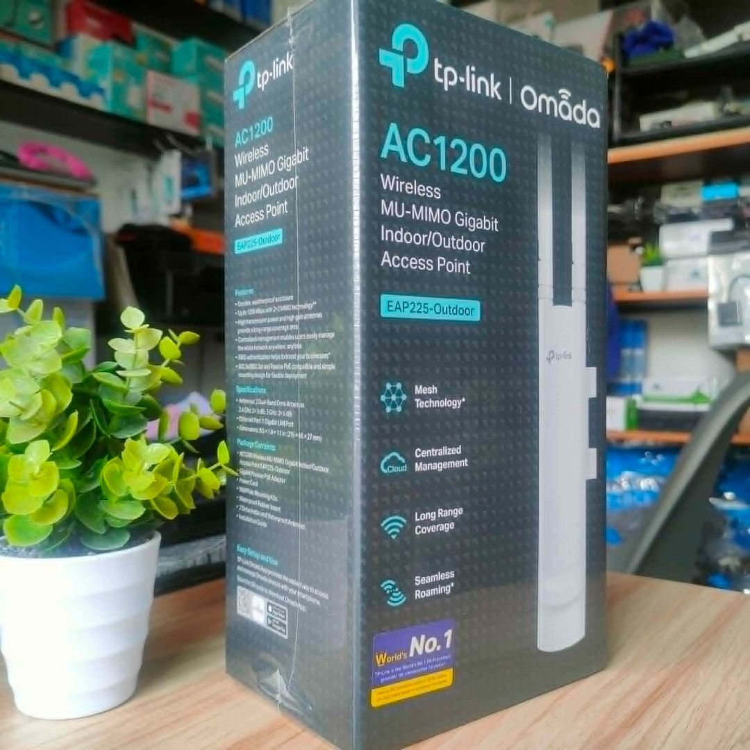 TP-Link EAP225-Outdoor AC1200 MU-MIMO Access Point 🔥🌐 (Category: Networking) located in Santa Maria. Submitted by victorioustech (Listing ID 1443512298, Image 3). Description: 📶 Extend powerful WiFi coverage indoors and outdoors! TP-Link EAP225-Outdoor AC1200 MU-MIMO Access Point 🔥🌐 ✅ AC1200 Dual-Band WiFi ✅ MU-MIMO Technology ✅ Long Range Wireless Coverage ✅ Indoor & Outdoor Deployment ✅ Mesh Technology Support ✅ Seamless Roaming ✅ Centrali