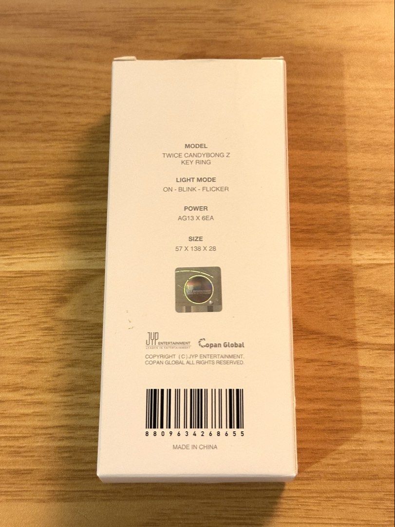 TWICE Candybong Z Keyring (Category: K-Wave Merchandise) located in Quezon City. Submitted by penguinco (Listing ID 1443563545, Image 2). Description: 💖 TWICE mini lightstick 🍭 - official merch - new batteries (ag13 x 6ea) - three light modes - on, blink, flicker - can send video! :) - 13.5cm tall, (57x138x28mm) - bought for ₱3k originally.