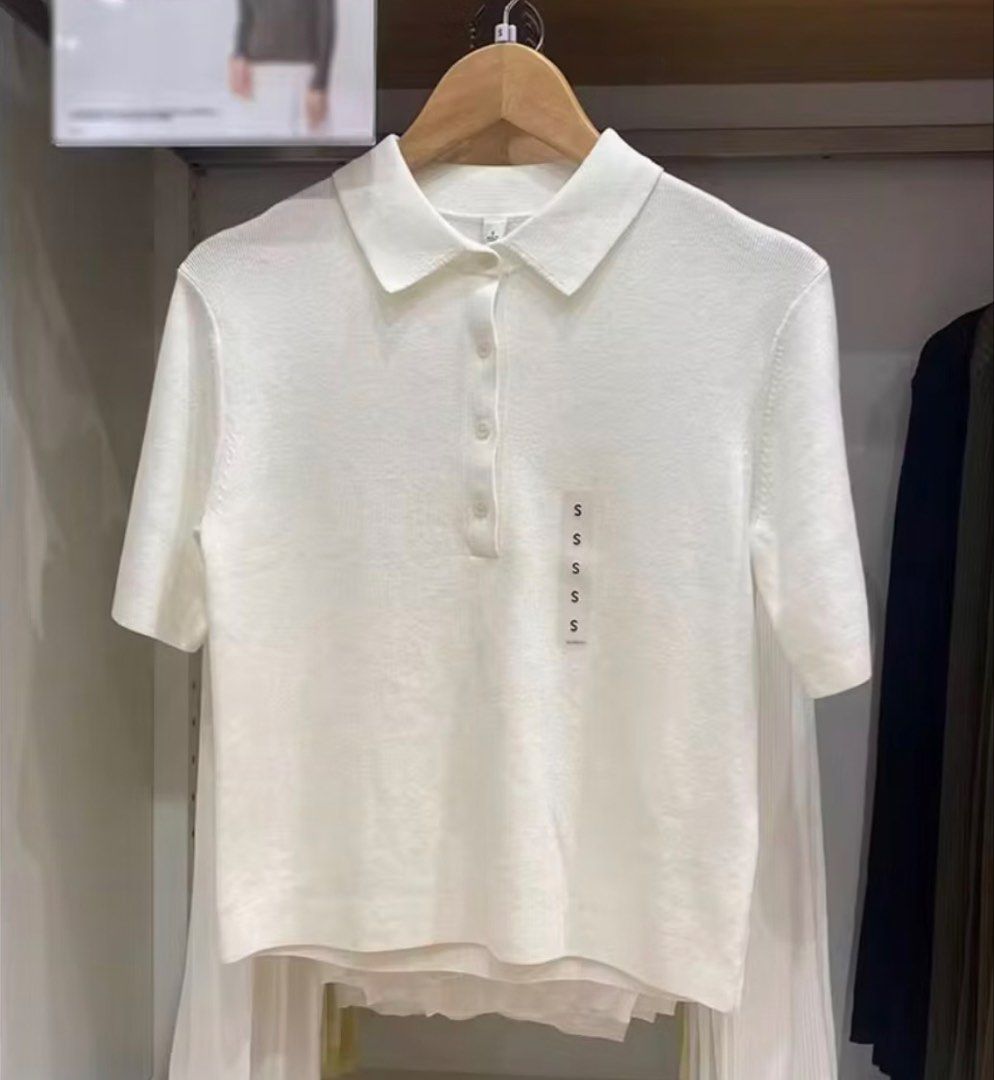Uniqlo White Polo Short Sleeve Size S (Category: Coats, Jackets and Outerwear) located in Manila. Submitted by worstdumpling (Listing ID 1443526821, Image 1). Description: - White Uniqlo Polo - Simple button-up style - Soft, comfortable material - Versatile for layering or wearing solo - Size: Small (S).