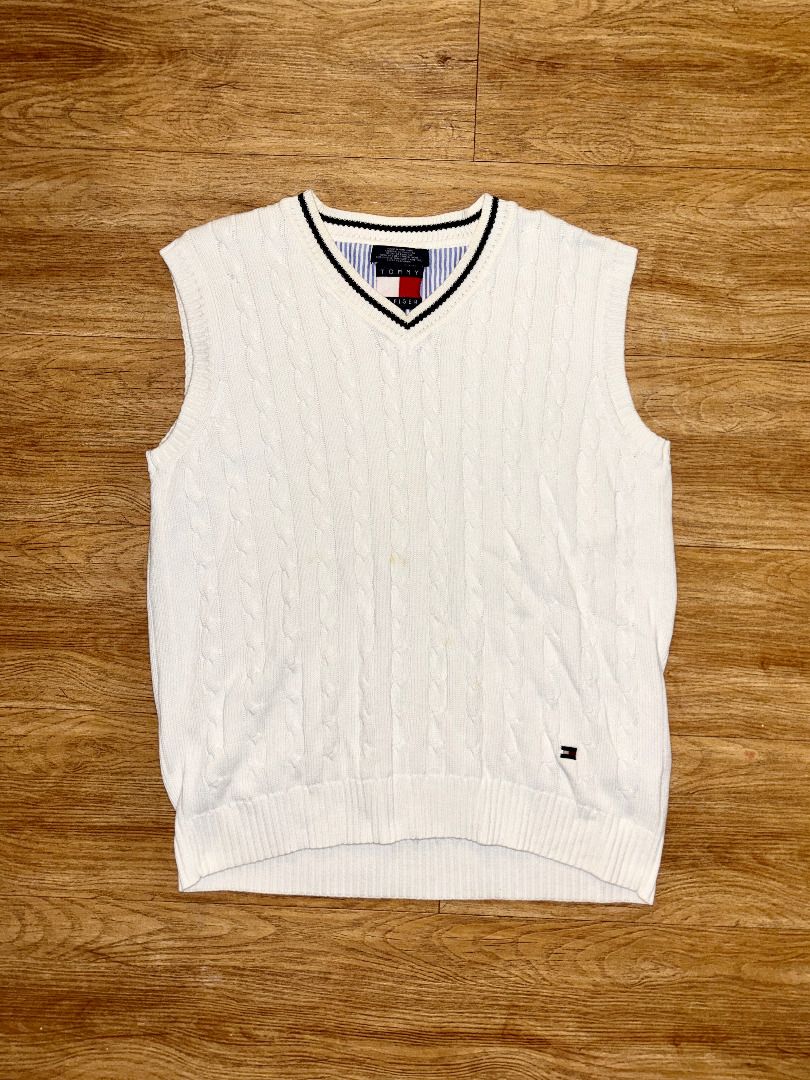 Vintage Tommy Hilfiger Vest (Category: Vests) located in Las Pinas. Submitted by newjians (Listing ID 1443602731, Image 1). Description: never worn the last 10 years has little yellowish patches of stains on the center that are barely visible (see 1st picture) size XL SURE BUYERS ONLY, DELIVERY ONLY/NO MEET-UP, READY TO PAY UPON BOOKING.