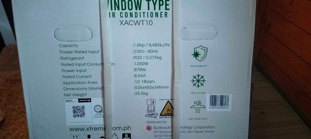 Xtremw Inverter Grade Aircon 1 HP (Category: Air Conditioning and Heating) located in Paranaque City. Submitted by giamarief (Listing ID 1443526098, Image 2). Description: - 1.0hp Window Type Air Conditioner - Bihira lang gamitin pero super lamig parin - 1 yr palang nagagamit :)).