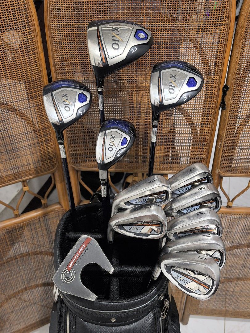XXIO LEFTY HANDED GOLF SET (Category: Golf) located in Caloocan City. Submitted by ace2729 (Listing ID 1443676504, Image 2). Description: XXIO MP1000 GOLF SET FOR LEFT'HANDED DRIVER: XXIO MP1000 9.5° WOOD: XXIO MP1000 #3 #5 HYBRID: XXIO MP1000 #5 XXIO MP1000 IRONS 6,7,8,9,P,S,A & ODYSSEY WHITE HOT PRO PUTTER GRAPHITE SHAFT ALL S FLEX 51g BAG: XXIO ALL ARE IN EXCELLENT CONDITION 💸 79,500 NEGOTIABLE LOCATION: PUNTURIN VALENZUELA WE SHIP NATIONWIDE