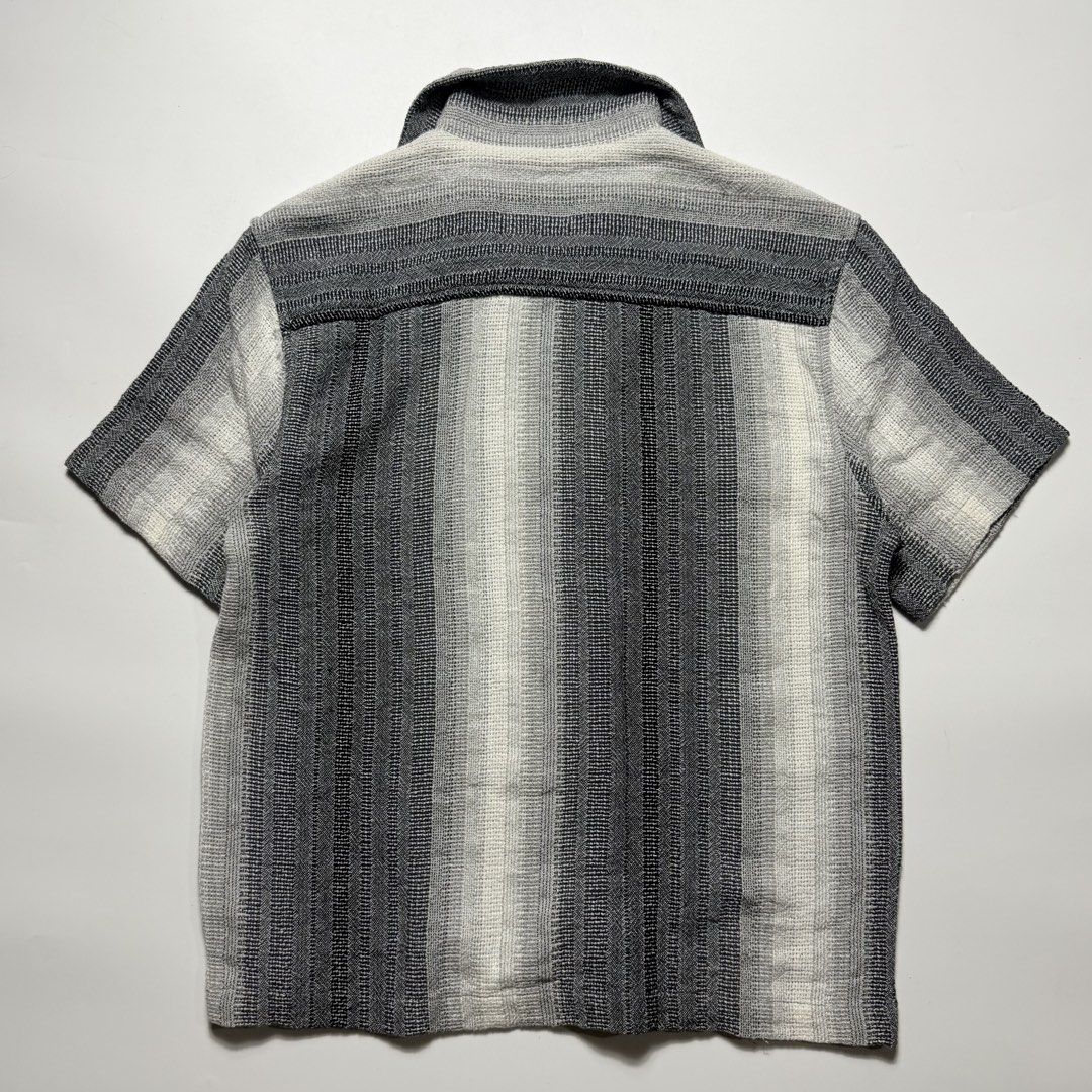 Zara Open Collar Knit Shirt (Category: Formal Shirts) located in Santa Cruz. Submitted by bigsteppa.tiger (Listing ID 1443625754, Image 2). Description: Zara Open Collar Shirt Stripe Knitwear Good as new Small - Width - 20 Lenght - 25 - 880 pesos.