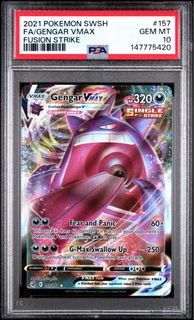 PSA 10 Gengar VMAX 002/019 SWSH Japanese Pokemon Card GEM MINT
