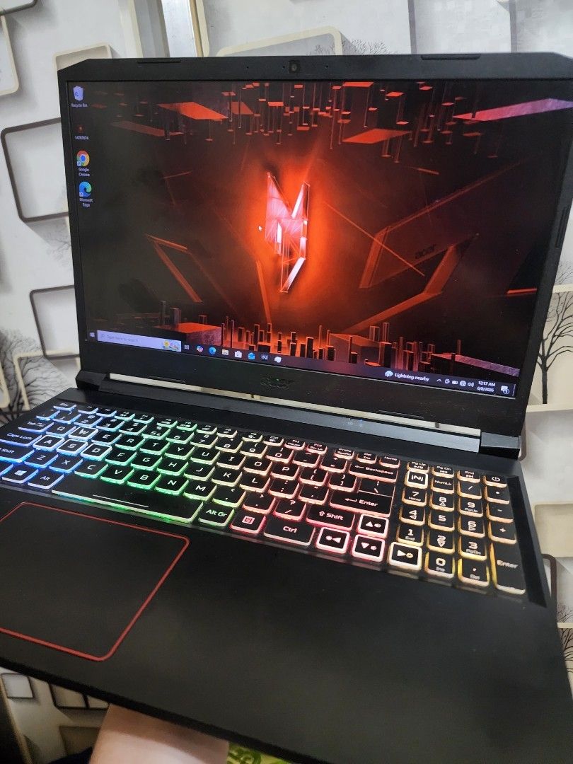 Acer Nitro i5 10TH GEN Gaming Laptop Rush (Category: Laptops & Notebooks) located in Caloocan City. Submitted by greatgadget2026 (Listing ID 1443836154, Image 2). Description: For sale Acer Nitro 5 Gaming Laptop Rush 16 inches Full HD 1080P IPS Display * 144 Hz REFRESH RATE * i5 10th Gen 16GB DDR4 RAM(Upgradeable upto 64GB) GPU 1: Intel Iris UHD Graphics GPU 2: Nvidia Geforce GTX1650Ti(4 GB) 256GB Nvme M.2 SSD(Fastboot) With 4 Zones MultiColored 