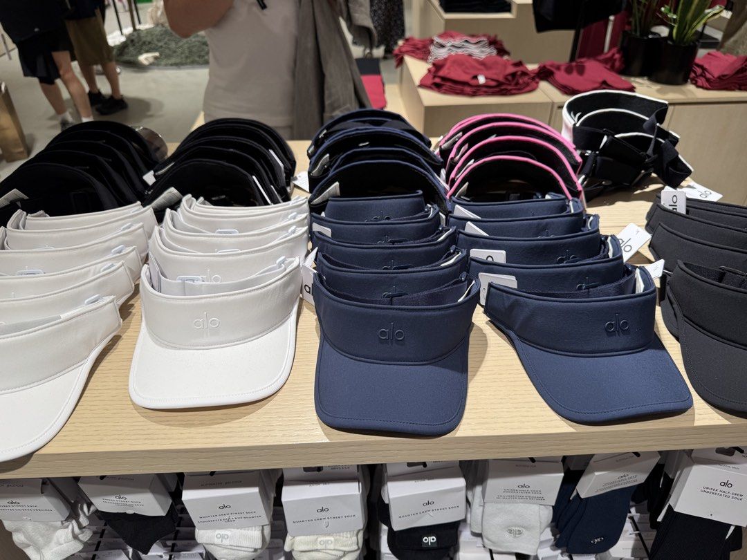 Alo Yoga Cap - Multiple Colors Available (Category: Caps & Hats) located in Singapore. Submitted by huatbigbig2025 (Listing ID 1443786234, Image 3). Description: - Brand: Alo Yoga - Colors Available: Blue, Brown, Dark Grey - Material: Durable - Design: Simple with Alo logo - Features: Adjustable strap for a good fit - Ideal for: Everyday wear and workouts.
