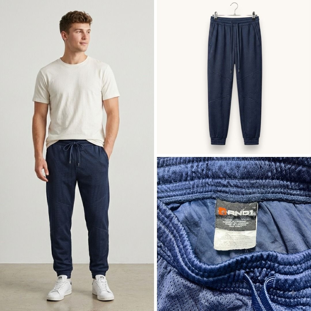 AND1 Jogger Pants (Category: Joggers) located in Las Pinas. Submitted by curatedbysharm (Listing ID 1443708011, Image 1). Description: waist: 28”-34” rise: 13” (high) length: 42.5” 📌 FREE SHIPPING on ₱1K+ orders 📋 To order: Send Name, Full Address, & Contact Info. Invoice will follow shortly as confirmation! 🎀.