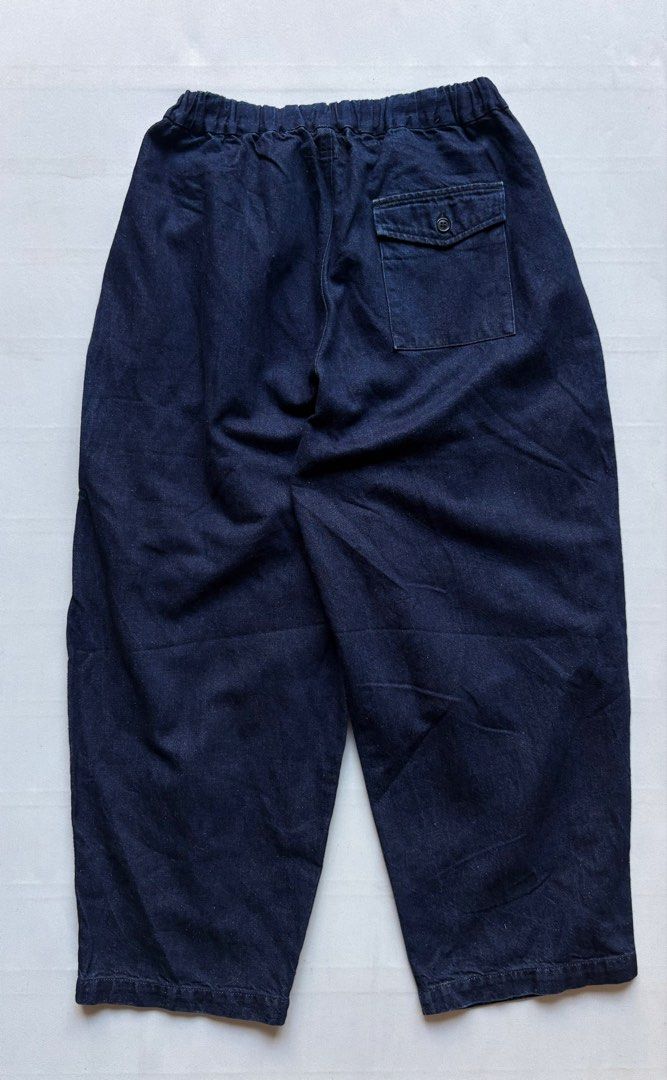 ARTISINAL LABORATORY JAPAN Wide Easy Pants (Category: Jeans) located in Baguio. Submitted by viibodegaaa (Listing ID 1443887955, Image 2). Description: Item: ARTISINAL LABORATORY JAPAN Wide Easy Pants Size: FREE Waist: 28-36 Rise: 15’ Thigh: 15’ Inseam: 24’ Length: 37’ Leg opening: 9’ Price: 1880 .