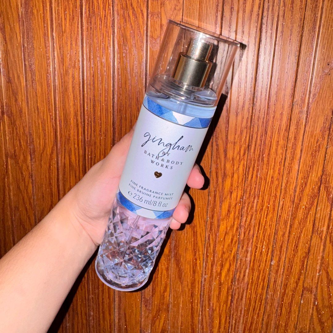 Bath & Body Works Gingham Fine Fragrance Mist (Category: Fragrance & Deodorants) located in Cavite. Submitted by bbrylfinds (Listing ID 1443869847, Image 1). Description: Original from UAE - 236 mL/8 fl oz - Citrusy floral scent Loc: Valenzuela City.