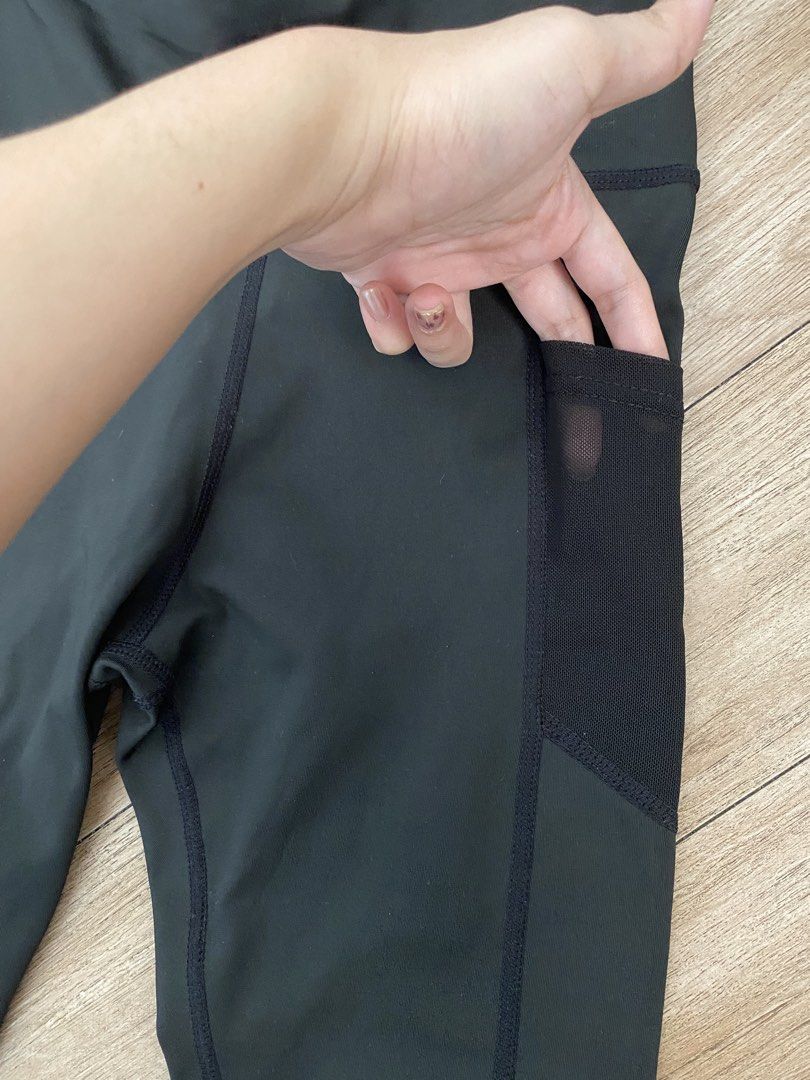 Black High Waisted Leggings with Pockets (Category: Other Bottoms) located in Cainta. Submitted by louellandrea (Listing ID 1443743163, Image 2). Description: - High-waisted black leggings - Pockets on both sides with mesh detail - Stretchy and comfortable material - Perfect for workouts or casual wear - XXS - S.