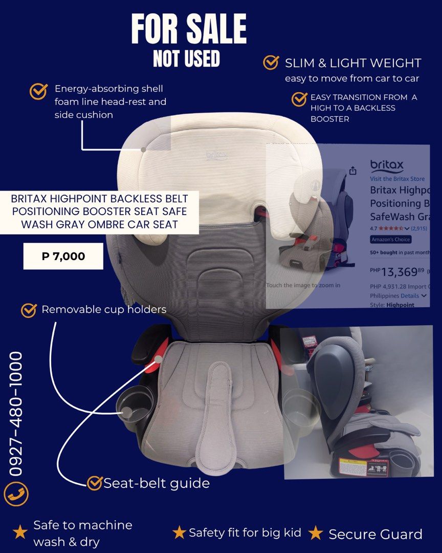 Britax Car seat (Category: Car Seats) located in Manila. Submitted by tomato102 (Listing ID 1443795097, Image 1). Description: still new never been used na stock lang sa storage .