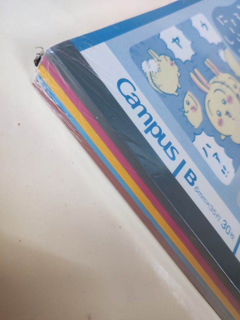 Campus Chiikawa B5 Notebooks Set (Category: Stationery & School Supplies) located in Taguig. Submitted by rukachi (Listing ID 1443804431, Image 3). Description: - Set of 5 Chiikawa Campus Notebooks - B5 Size - Features super cute Chiikawa character designs ✨ Promo: Get ₱50 off for every 2 sets purchased! Buy 2 sets = ₱50 off Buy 4 sets = ₱100 off Buy 6 sets = ₱150 off.