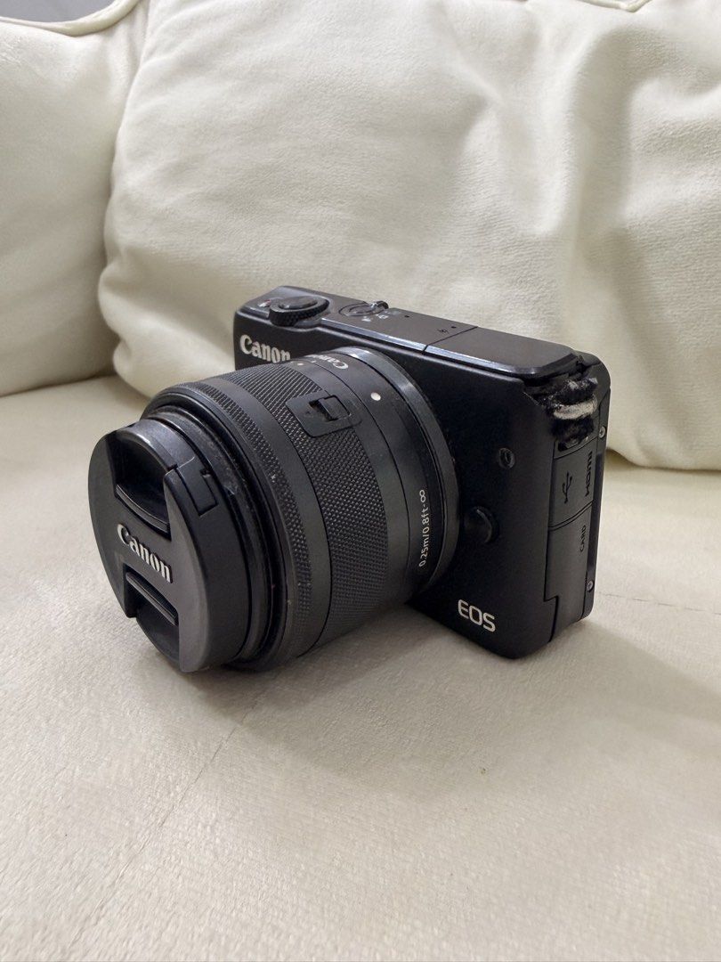 Canon EOS M10 Mirrorless Wifi Camera (Category: Cameras) located in Las Pinas. Submitted by kristina____ (Listing ID 1443714389, Image 3). Description: - Black Canon EOS M50 camera - Includes EF-M 15-45mm f/3.5-6.3 IS STM lens - Flip-out screen, ideal for vlogging and selfies - Comes with lens cap - Ready for your next photo adventure ALL ARE WORKING! Very nice quality.