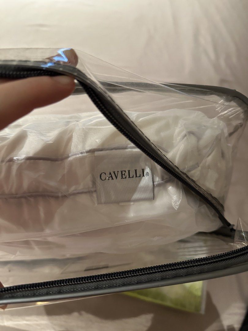 cavelli tencel bamboo pillow (Category: Bedding & Towels) located in Singapore. Submitted by sourpatchkids777 (Listing ID 1443750161, Image 2). Description: in original packaging in plastic wrap.