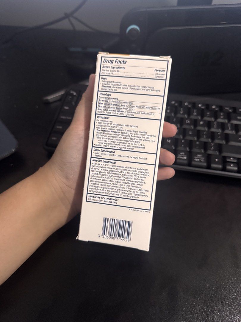 CeraVe Hydrating Mineral Sunscreen (Category: Face Care) located in Quezon City. Submitted by krstnirishy (Listing ID 1443858499, Image 2). Description: Exp Date: 2027/04.