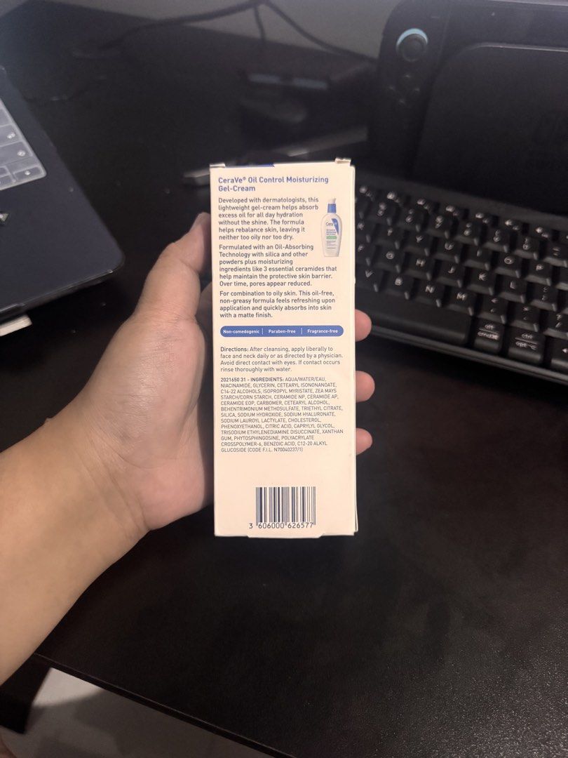 CeraVe Oil Control Moisturizing Gel-Cream (Category: Face Care) located in Quezon City. Submitted by krstnirishy (Listing ID 1443859627, Image 2). Description: .