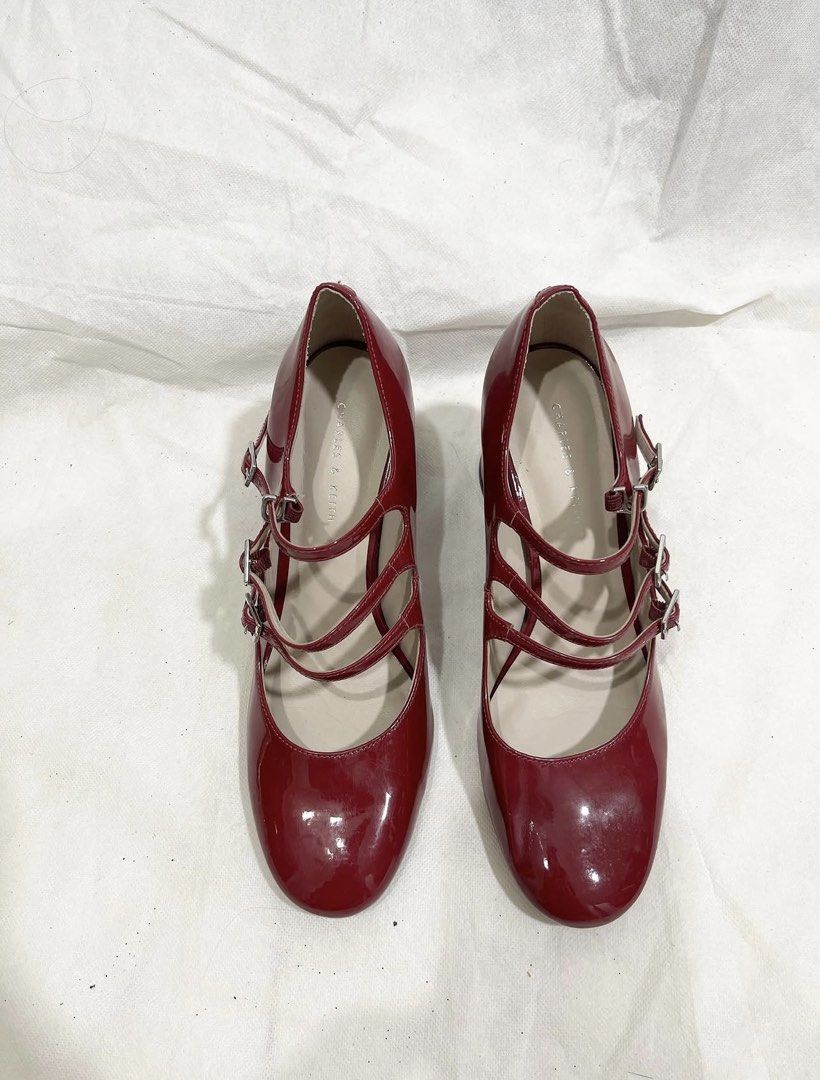 Charles and Keith red mary jane heels (Category: Heels) located in Tagum. Submitted by shopareui (Listing ID 1443832852, Image 1). Description: .