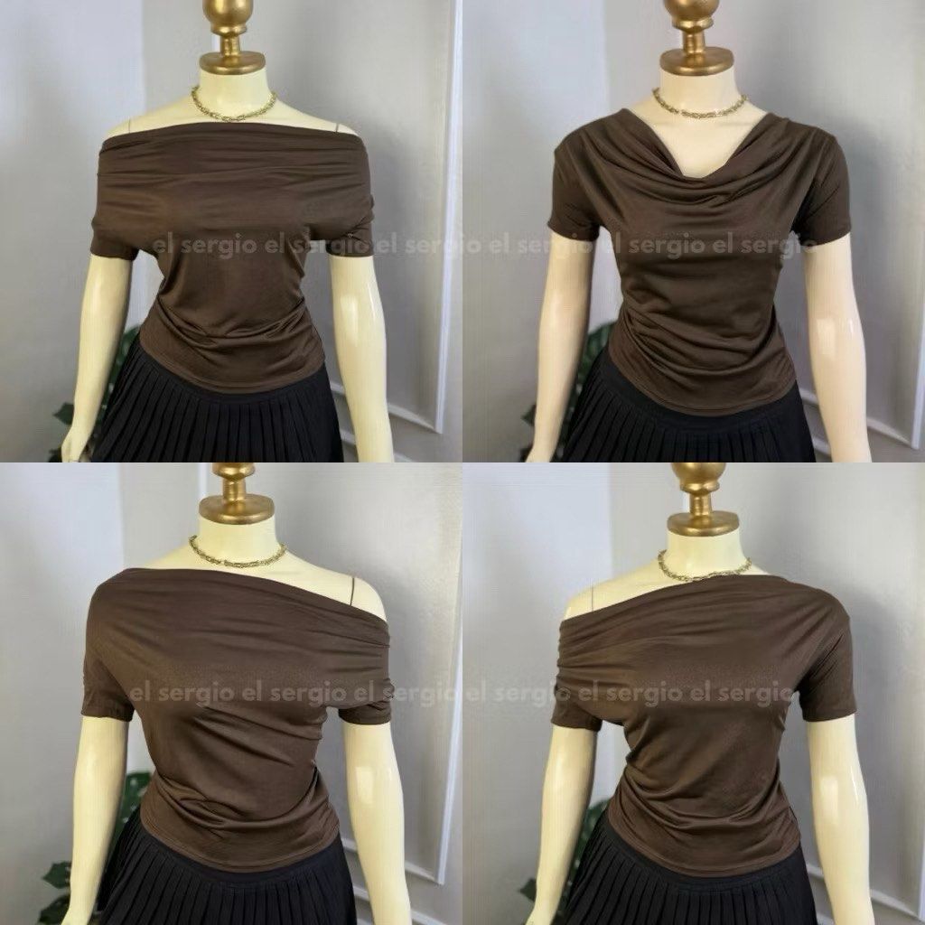 Choco Brown Top (Category: Others Tops) located in Pasay City. Submitted by annedeclutter (Listing ID 1443878963, Image 1). Description: Size: Medium-Large.