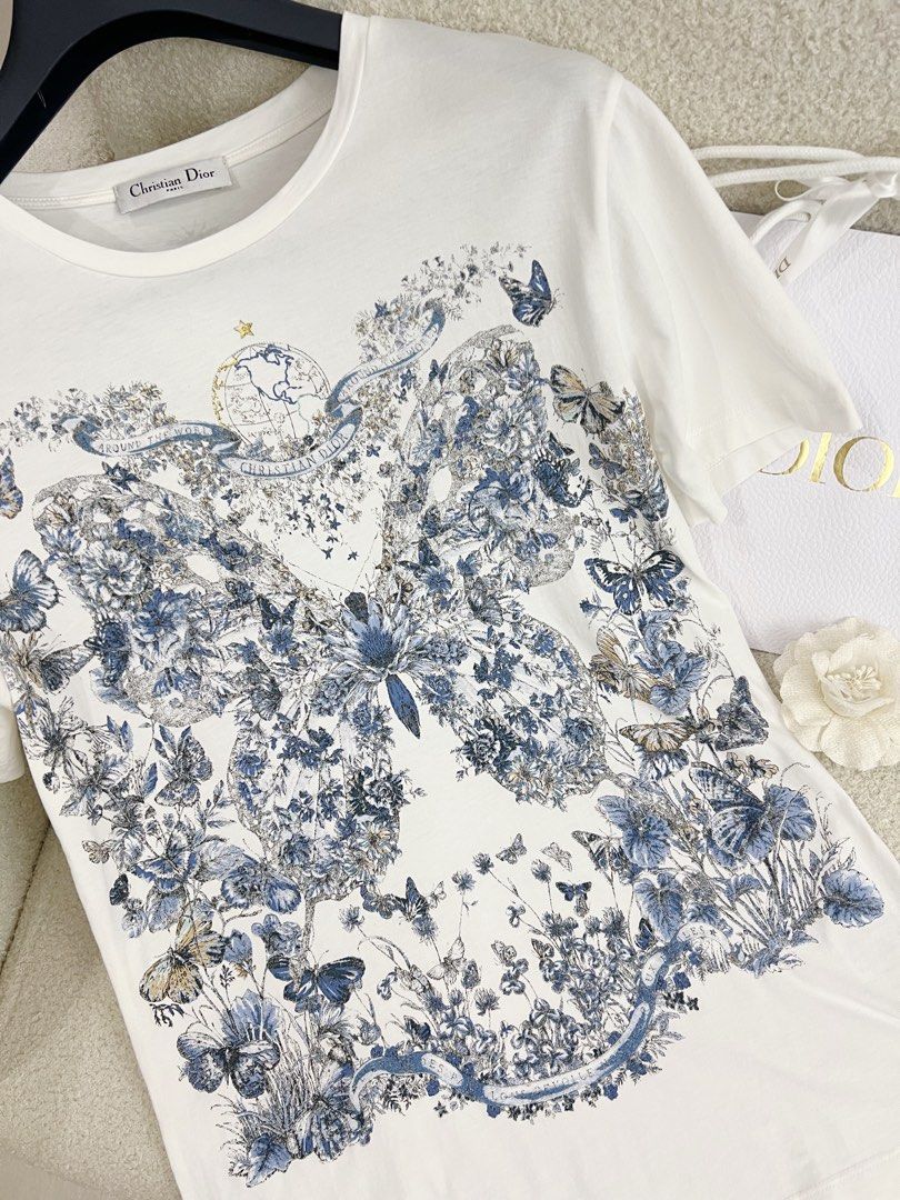 ⚜️Christian Dior Butterfly tshirt / top (Category: Luxury Apparel) located in Makati City. Submitted by 90sangel (Listing ID 1443829582, Image 3). Description: .