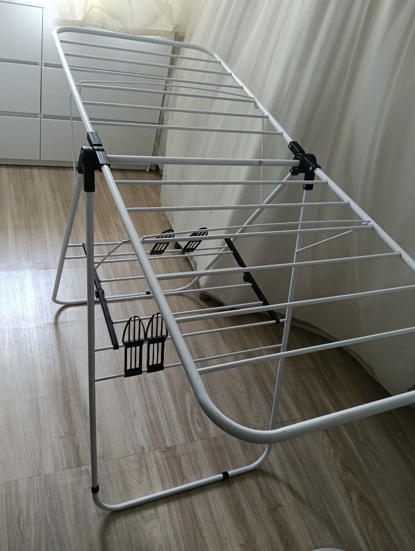 Clothes drying rack (Category: Clothes Drying Rack) located in Singapore. Submitted by uniceinice (Listing ID 1443733708, Image 1). Description: measurements in the pictures sell as is it still in good condition. pm to deal only..