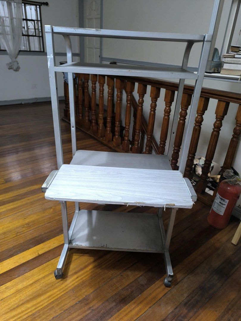 Computer Table with printer shelf (Category: Office Furniture & Fixtures) located in Taguig. Submitted by treizie (Listing ID 1443724006, Image 1). Description: Solid & Sturdy Selling a used office desk with visible cosmetic wear, including scratches and chipped paint (see photos). While it isn’t in perfect condition, it’s built from sturdy materials and is much more durable than many of the lightweight, collapsible desks commonly sold online. Fe